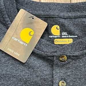 NWT Carhartt 1/4 button up shirt